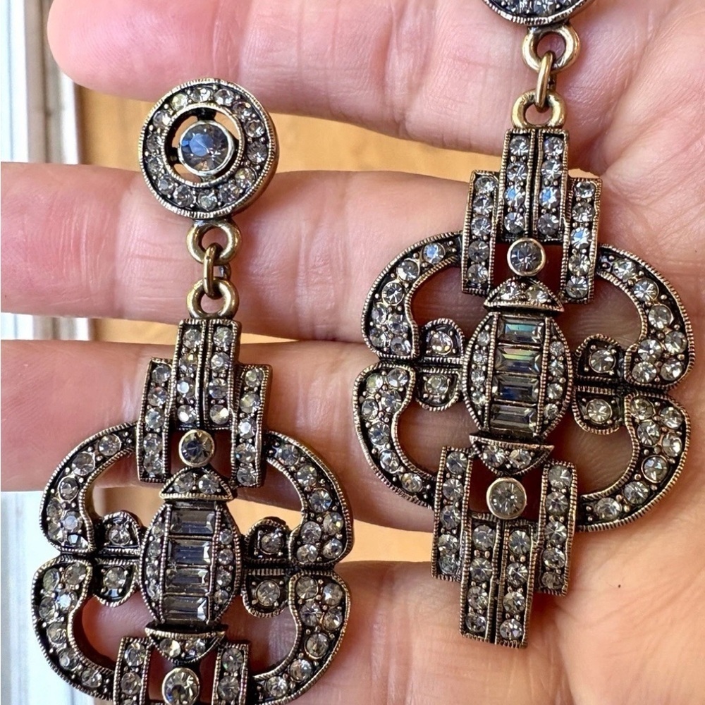 Vintage Rare Haidi Daus Crystal Chandelier Earrings - Picture 4 of 7